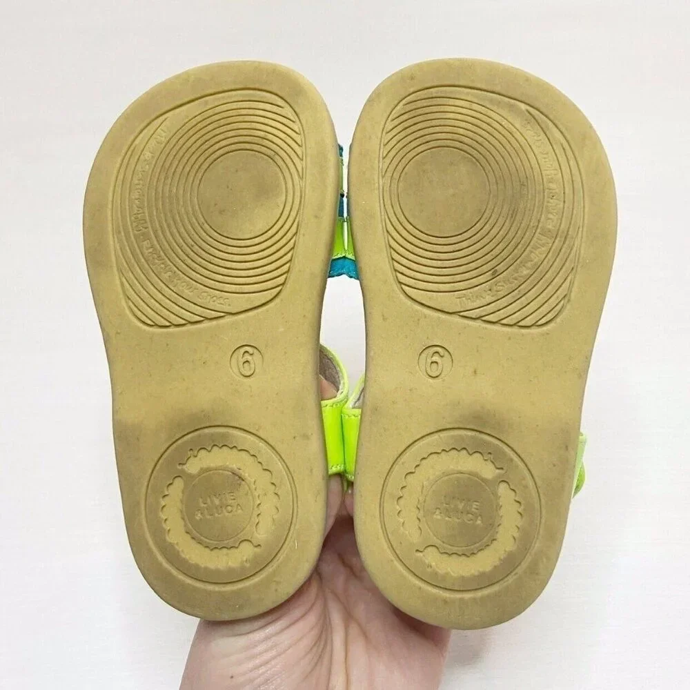 Livie & Luca Taffy Sandals in Green Apple 6